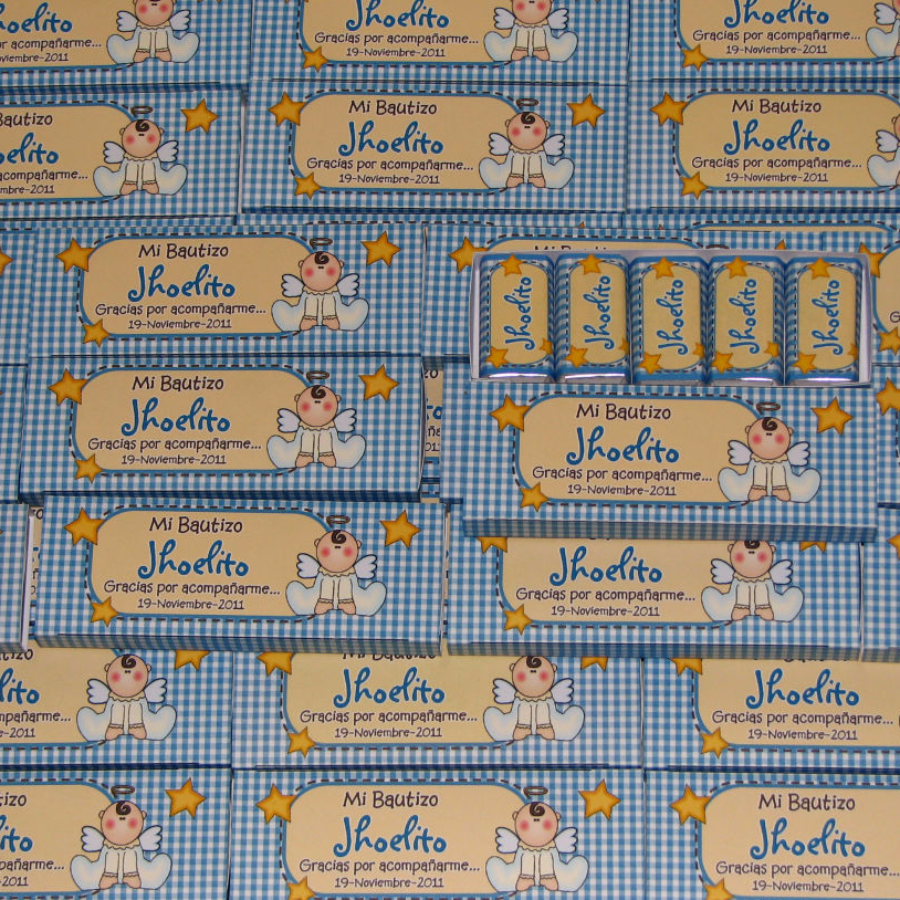 Cajita con chocolates personalizados